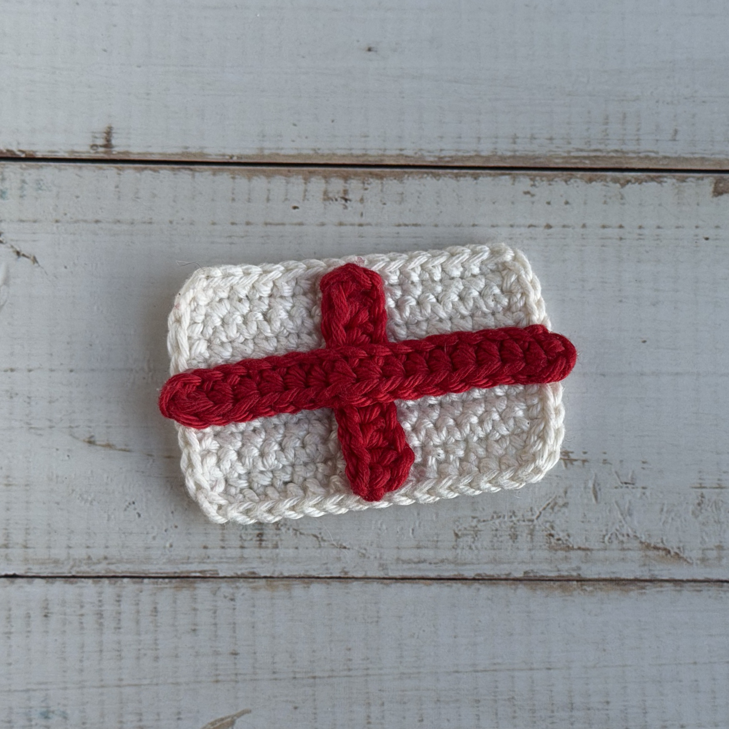 FREE England Flag Crochet Patch Pattern PDF
