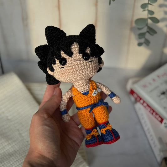 Goku Amigurumi Crochet Pattern (PDF) English & Portuguese